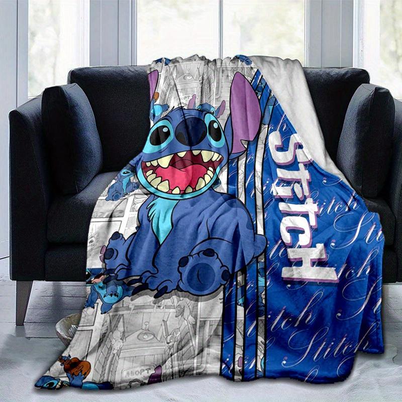 1pc. Stitch Cartoon Blanket, Seasonal Universal Home Decor,Soft Flannel Throw Blanket, Versatile & Cozy for Bedroom, Living Room, Travel, Camping, Car