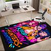 1pc K-Pop themed poster Carpet Rug for Living Room Bedroom Home Sofa Decoration,Kids play Non-slip Floor Mat