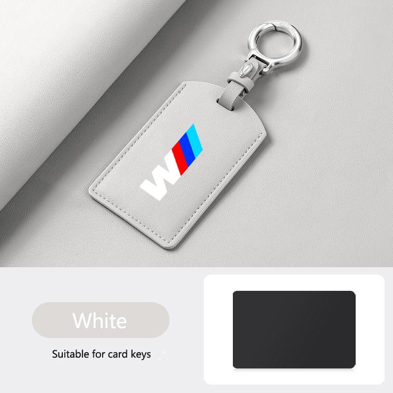 UVGK5 Leather M-Styling Car Smart NFC Card Key Case Cover Shell For BMW M3 M5 M4 Series X1 X3 X5 X6 X7 535le Keychain Auto Accessories