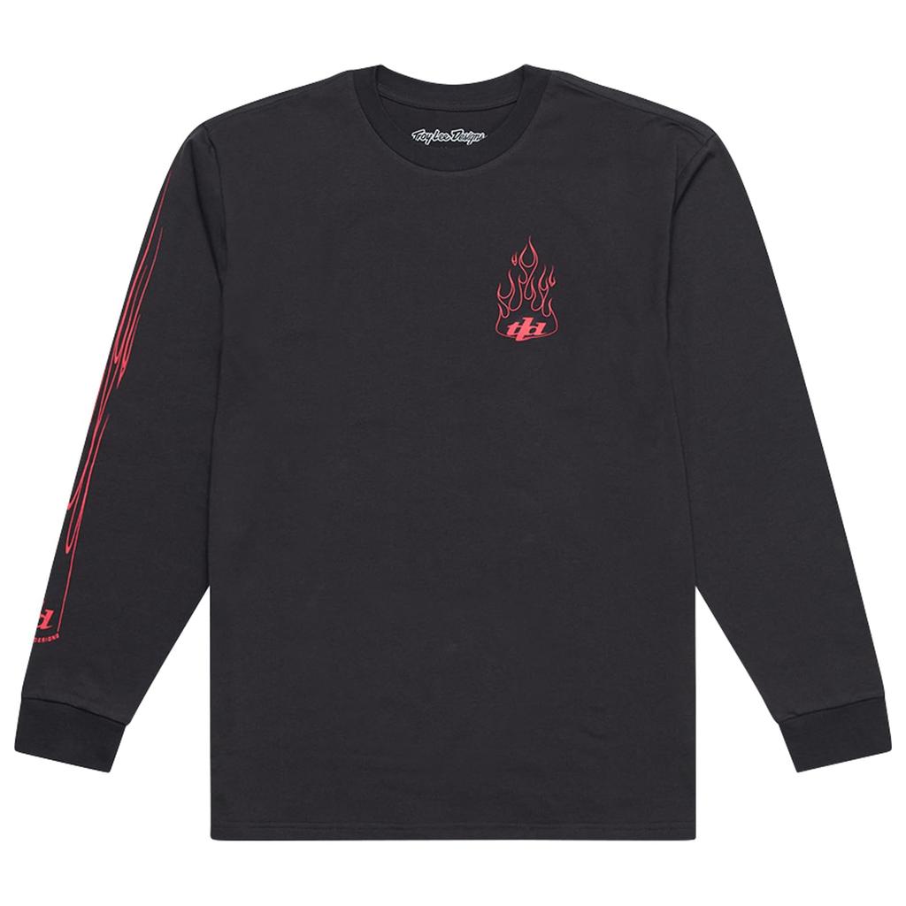 TroyLeeDesigns RS Taichi Long Sleeve Crew Neck Long Sleeve T-Shirt TORCHED LONG SLEEVE TEE TDA051 CARBON M