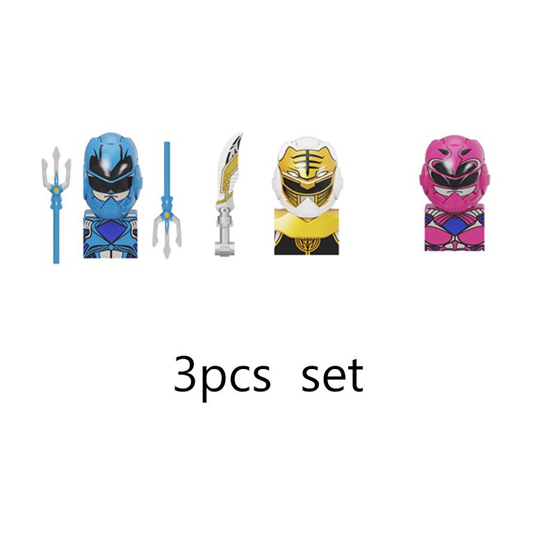 KF1570 KF6477 Mini Force Movie Series Powered Soldiers Building Blocks Warrior Ranger Assemble Bricks Action Figures Toy  Gifts