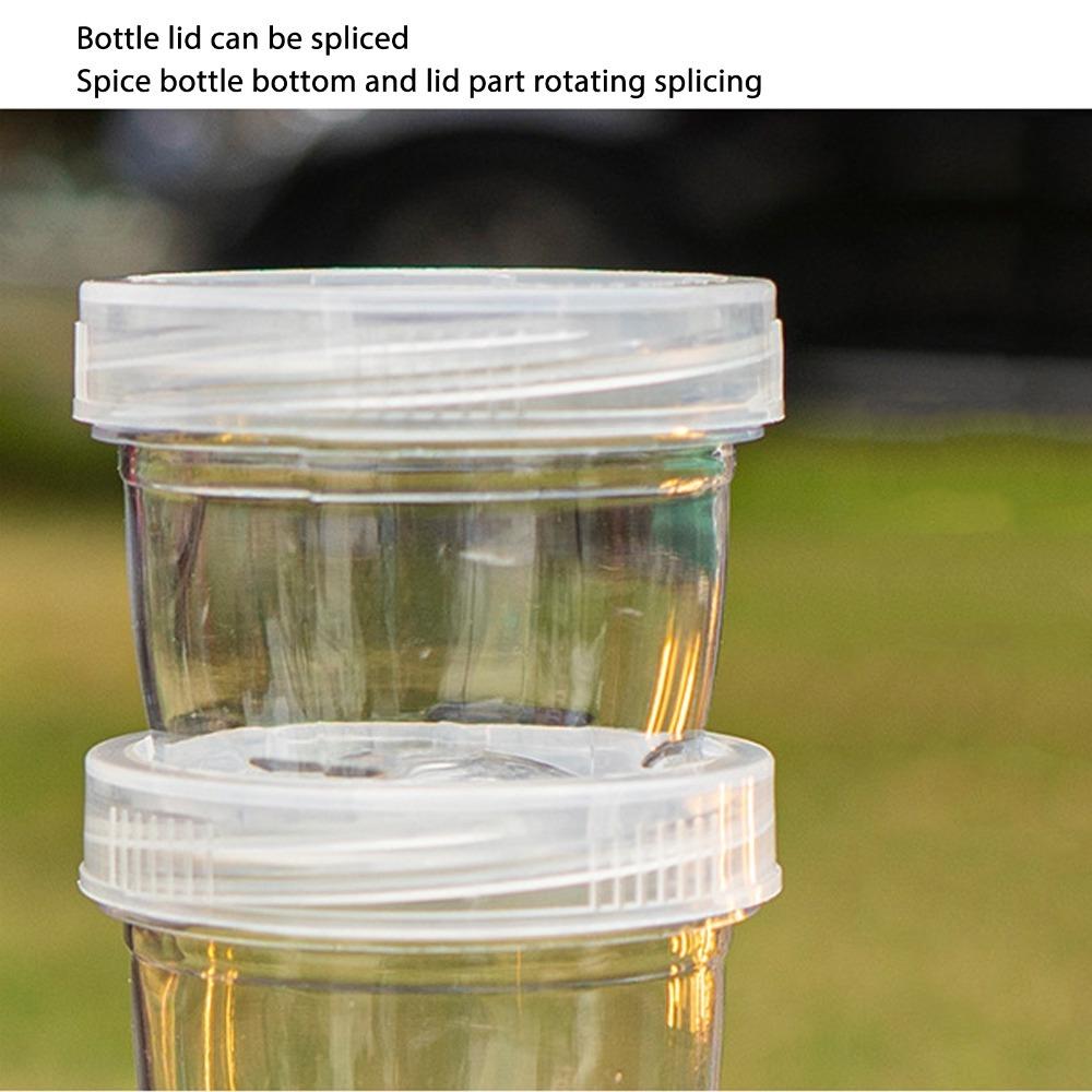 40ml Portable Seasoning Holders PET Spice Dispenser Durable Travel Spice Kits Outdoor