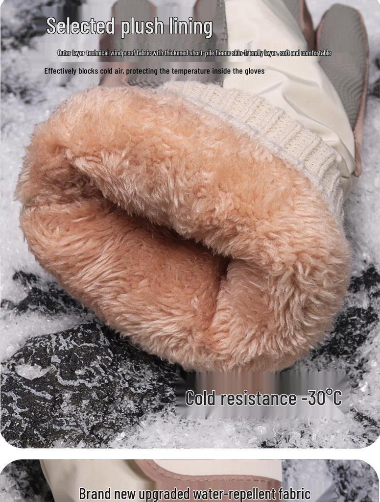 Capybara Kids' Winter Ski Gloves - Waterproof, Windproof, Warm, for Boys, Girls, and Teens