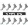 10Pairs/lot Men Bamboo Fiber Socks Casual Black White Business Anti-Bacterial Breatheable Male Sock High Quality Size 38-45
