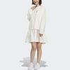 Adidas Neo Patterned Print Casual Sport Long Sleeve Dress Women Dress White HM7489