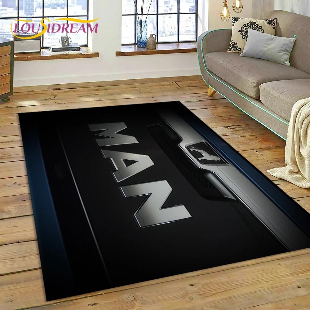 Ковер с 3D-печатью Логотип Грузовика для Спальни, Гостиной, Дома, Декора Дивана, Детских Игр, Большой Декор, Напольный Коврик, Подарок