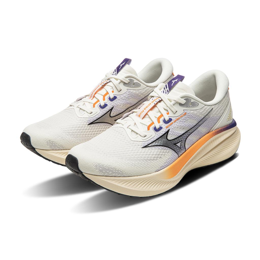 Mizuno Кроссовки Astro Plus II Удобная ткань Низкие Беговые Кроссовки Унисекс Снежно-белые D1GH251109