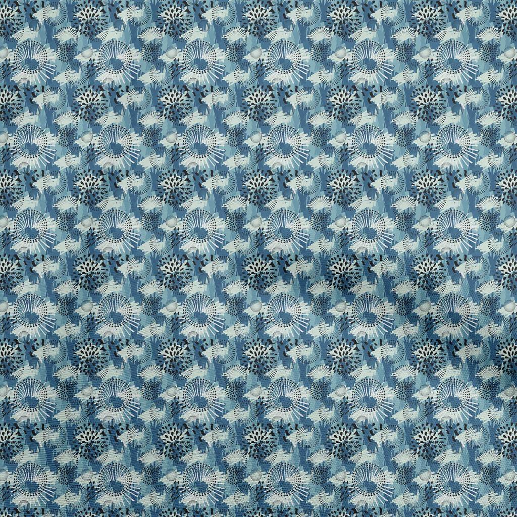 oneOone Cotton Flex Brown Fabric Abstract Fabric For Sewing Printed Craft Fabric By The Yard 40 Inch