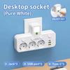 Type-C Ports Wall Power Socket 2/ 3 / 4 Plugs Power Strip Outlet Electrical Socket  Home Offices