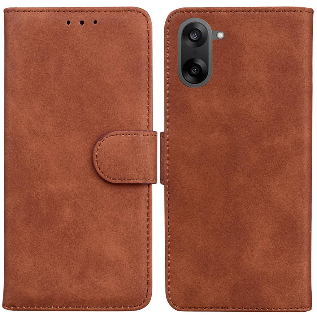 For OnePlus Nord CE5 5G Case Solid Color Leather Wallet Phone Cover