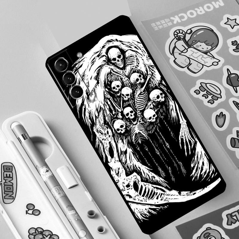 Чехол Skeleton Bones для Samsung Galaxy S23 S22 S20 S21 Ultra S8 S9 S10 Note10 Plus Note20 Ultra S20 FE Cover