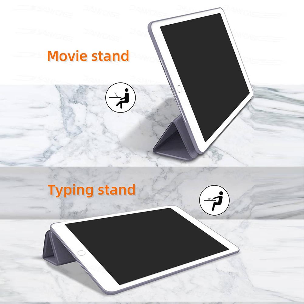 For iPad 10.2 7th 8th 9th Generation Magnetic Flip Smart Cover for iPad 7 8 9 Auto Wake/Sleep Soft Silicone Shell