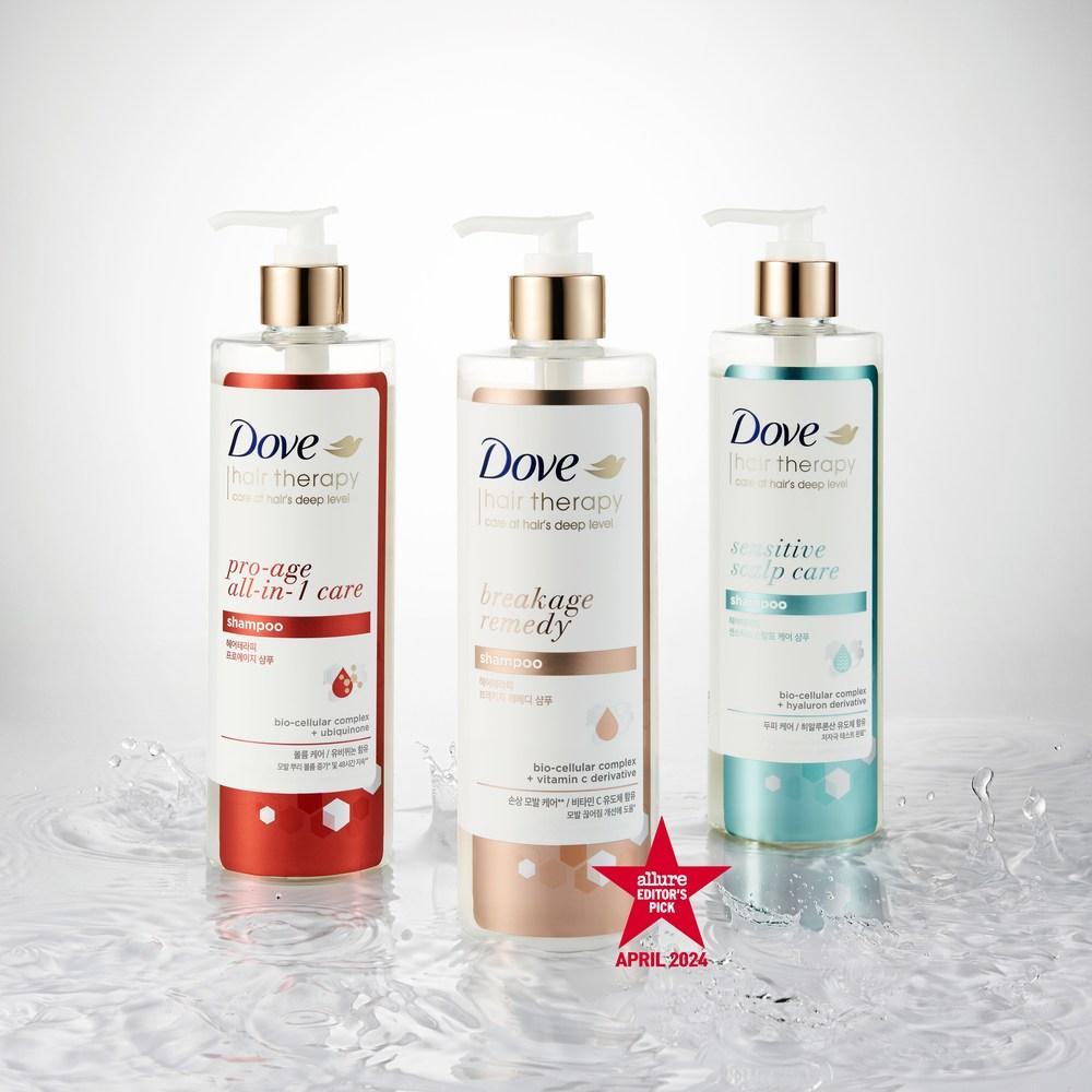 Dove Hair Therapy Sensitive Scalp Care функциональный шампунь с травяным, древесно-мускусным ароматом, 380 мл, 1 шт.