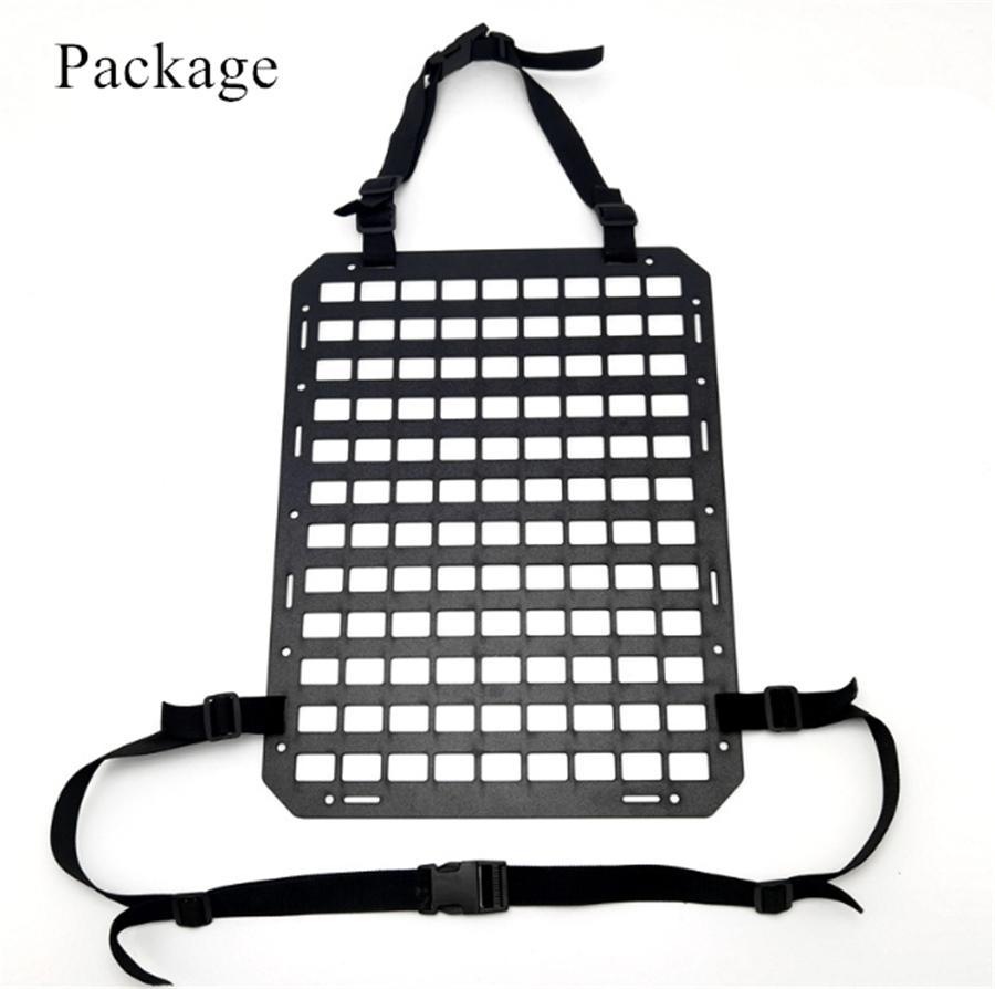 Универсальная стойка для хранения оружия на спинке автомобильного сиденья, тактическая жесткая панель MOLLE для хранения вещей