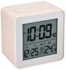 RHYTHM Table Clock Radio Clock Alarm Clock Fit Wave D158 Digital Temperature Calendar RHYTHM PLUS 8RZ158SR13 Pink 7.4x7.2x5cm
