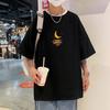 2024 New American Fashion Brand Letter Print Short-Sleeve T-shirt Men's Summer Ins Fashion Brand Loose Casual Top