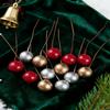 30/60pcArtificial Fruits Cheap Foam Cherry Christmas Household Products Bridal Accessories Scrapbook Diy Gifts Box Fake Festival