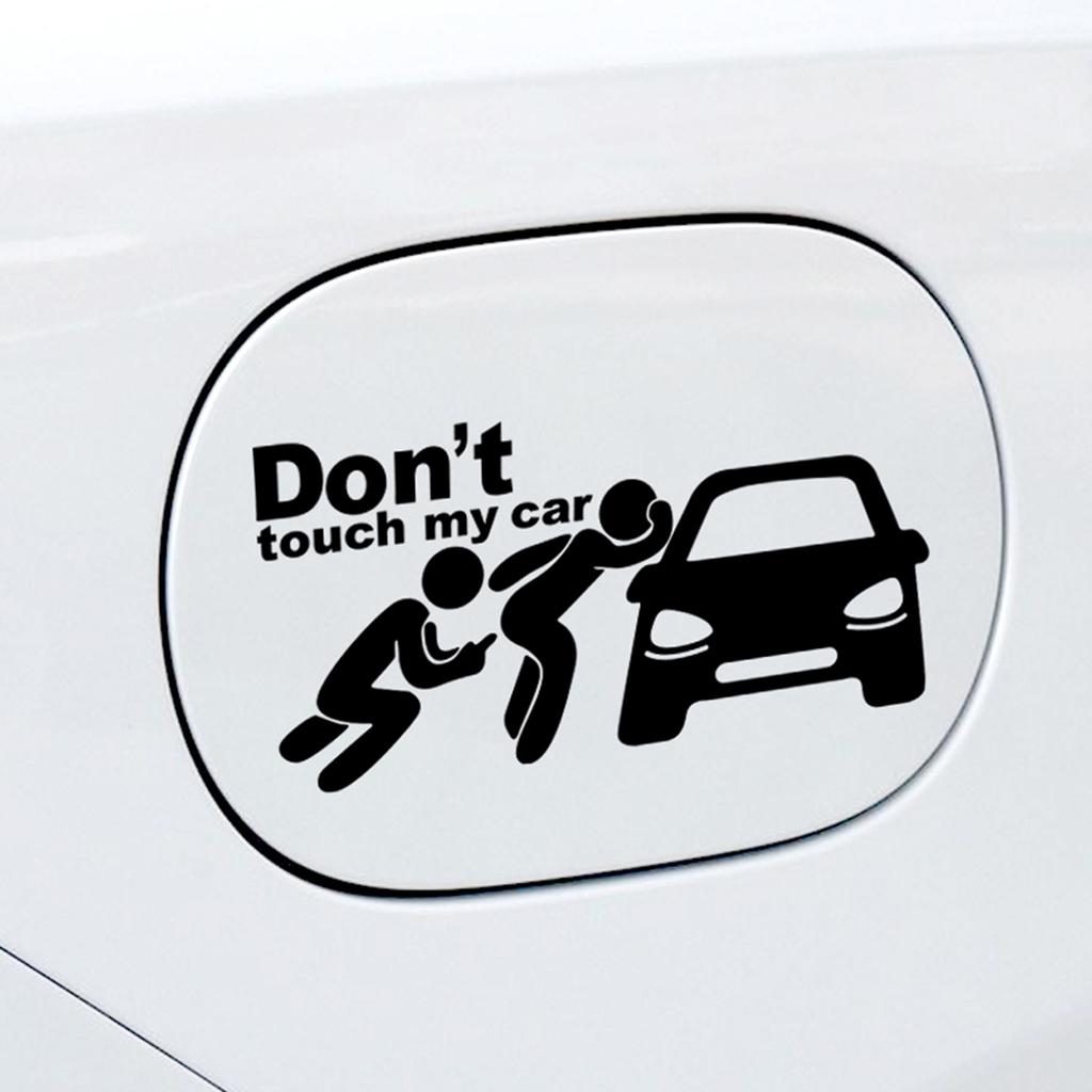 Funny Car Sticker Dont Touch My Car Decals Stickers Creative Auto Decal Exterior Decoration Car Window Accessories