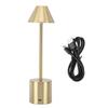 LED Table Lamp 3 Color Modes Dimmable 2000mAh Type C Charging Portable Cordless Metal Desk Light