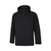 Li Ning Group Purchase Series Solid Color Hooded Zipper Cardigan Long Sleeve Down Jacket Men Outerwear Black AYMU291-5