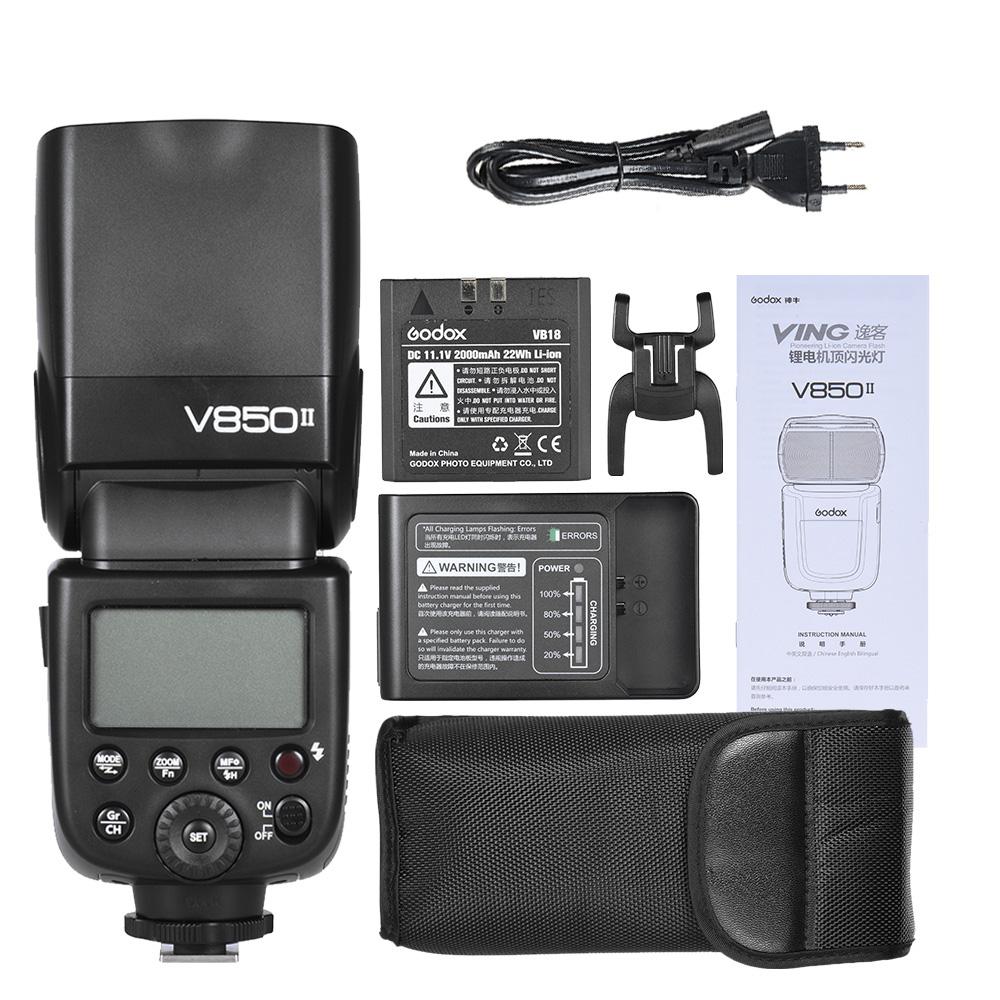 Godox V850II GN60 2.4G Off Camera 1/8000s HSS Camera Flash Speedlight Speedlite Built-in 2.4G