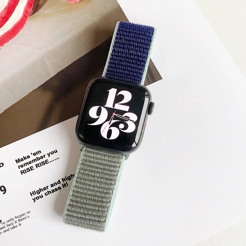 Sport loop For Apple Watch Band Ultra 2 49mm 44mm 40mm 45mm 42/41/38mm Nylon pride Bracelet iwatch Strap Series 9 8 7 6 5 4 3 se 3