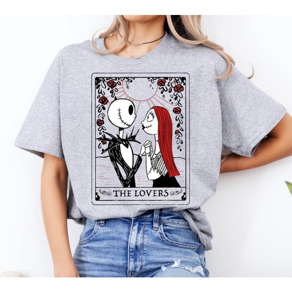 Nightmare before Christmas Couple's Shirt Valentine's Day Couple's Gift T-shirt Travel Shirt