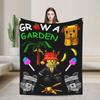 Game Thumb a Green Garden Grow Grow a Garden Knitted Blankets Velvet Lightweight Thin Throw Blanket for Airplane Travel Bed Rug