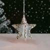 Рождественский орнамент прозрачный акриловый кристалл блестки олень дерево колокольчик звезда венок кулон праздник