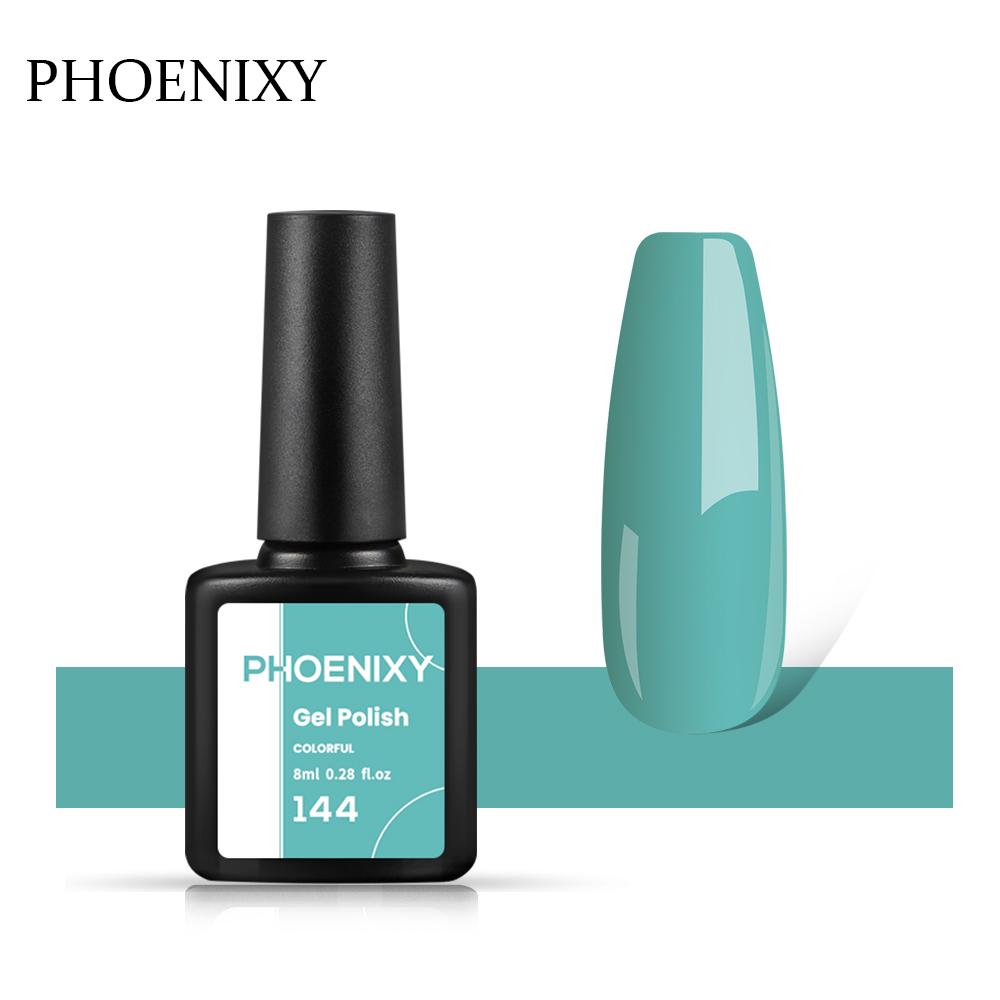 PHOENIXY, 60 цветов, гель-лак для ногтей, долговечный гель-лак, верхнее базовое покрытие, полуперманентный гель-лак, дизайн ногтей «сделай сам»