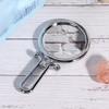 Двустороннее косметическое зеркало с 10-кратным увеличением, складное ручное косметическое зеркало для дома и путешествий(Серебряный )