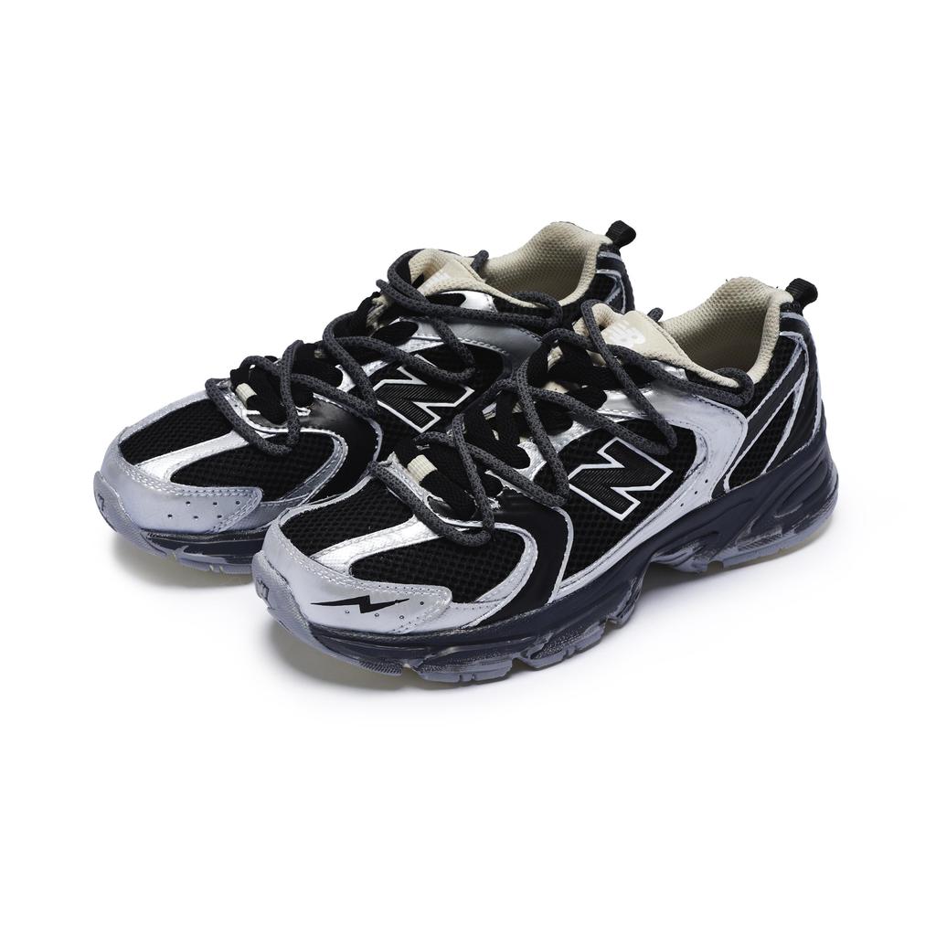 New Balance NB 530 Износостойкие Низкие Беговые Кроссовки Унисекс Черный Серебристый MR530AA1(D)(Team80-S-BOX)