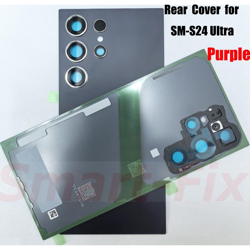 (новый)Задняя крышка аккумулятора OEM для SM-S24 Ultra 24ULTRA S24U 5G Стеклянная задняя крышка аккумулятора Задний корпус Задняя крышка