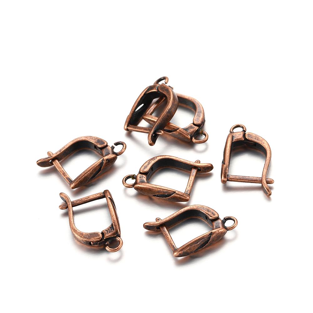 6-12 шт./лот, латунные французские серьги, крючки, зажимы, рычаг, задняя застежка с открытой петлей для изготовления ювелирных изделий своими руками, фурнитура, аксессуары