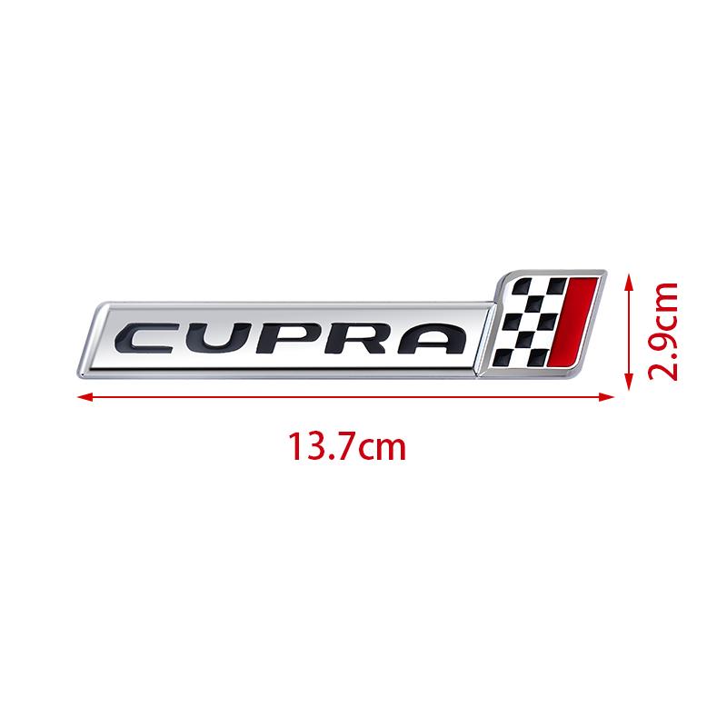 vhzh5 Car Styling Metal Auto Front Grille Emblem Stickers Decoration For Seat Cupra FR Leon Ibiza Ateca Born E-Racer Formentor Tarraco