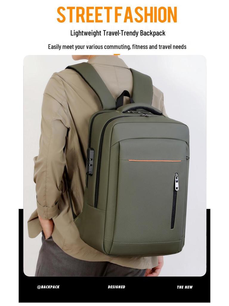 Премиальный многослойный бизнес-рюкзак для поездок с USB-зарядкой