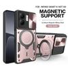 For Infinix Smart 9 4G Case Magnetic Car Holder Ring Armor Phone Case For Infinix Smart 9 Smart9 X6532 Slide Lens Protect Cover