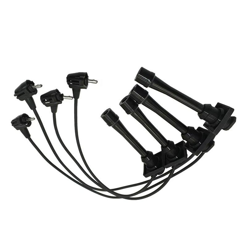 Комплект из 4-х высоковольтных проводов для свечей зажигания 90919-22327 9091922327 Для Toyota Corolla 1.6L 1.8L 1993- 1997