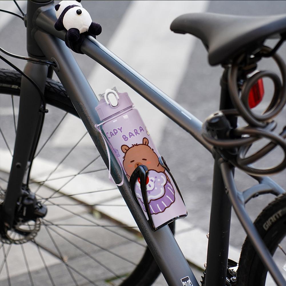 700 мл портативная бутылка для питья Capybara с трубочкой и ручкой дорожная кружка для воды Kawaii бутылка для воды для мальчиков и девочек ежедневного использования