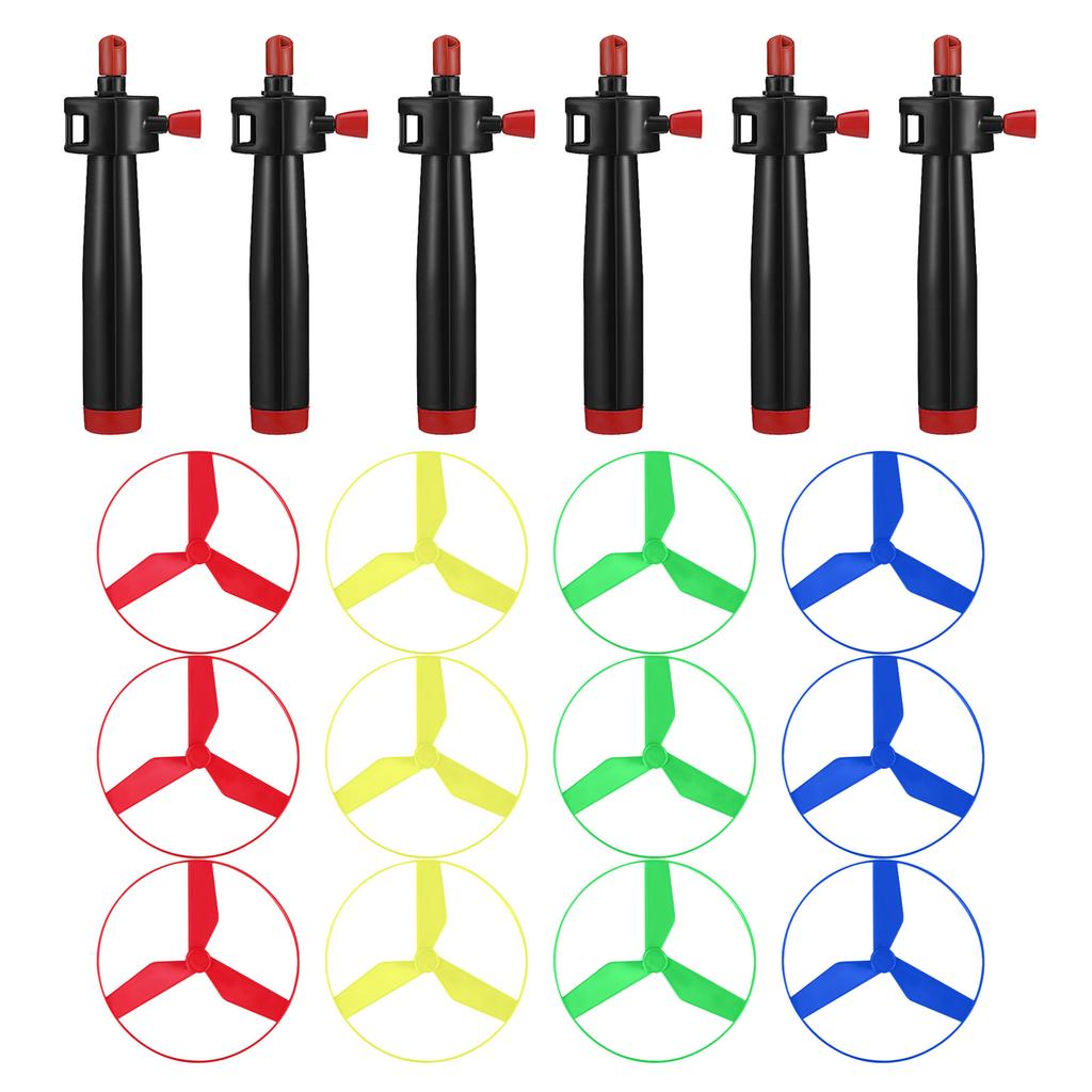 Набор из 6 ярких вращающихся игрушек НЛО с выдвижной пусковой нитью для семейного веселья на открытом воздухе и детских мероприятий