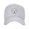 Custom Fashion West Highland Terrier Baseball Cap Women Unisex Adjustable Adult Westie Dog Dad Hat Spring Sun Hat