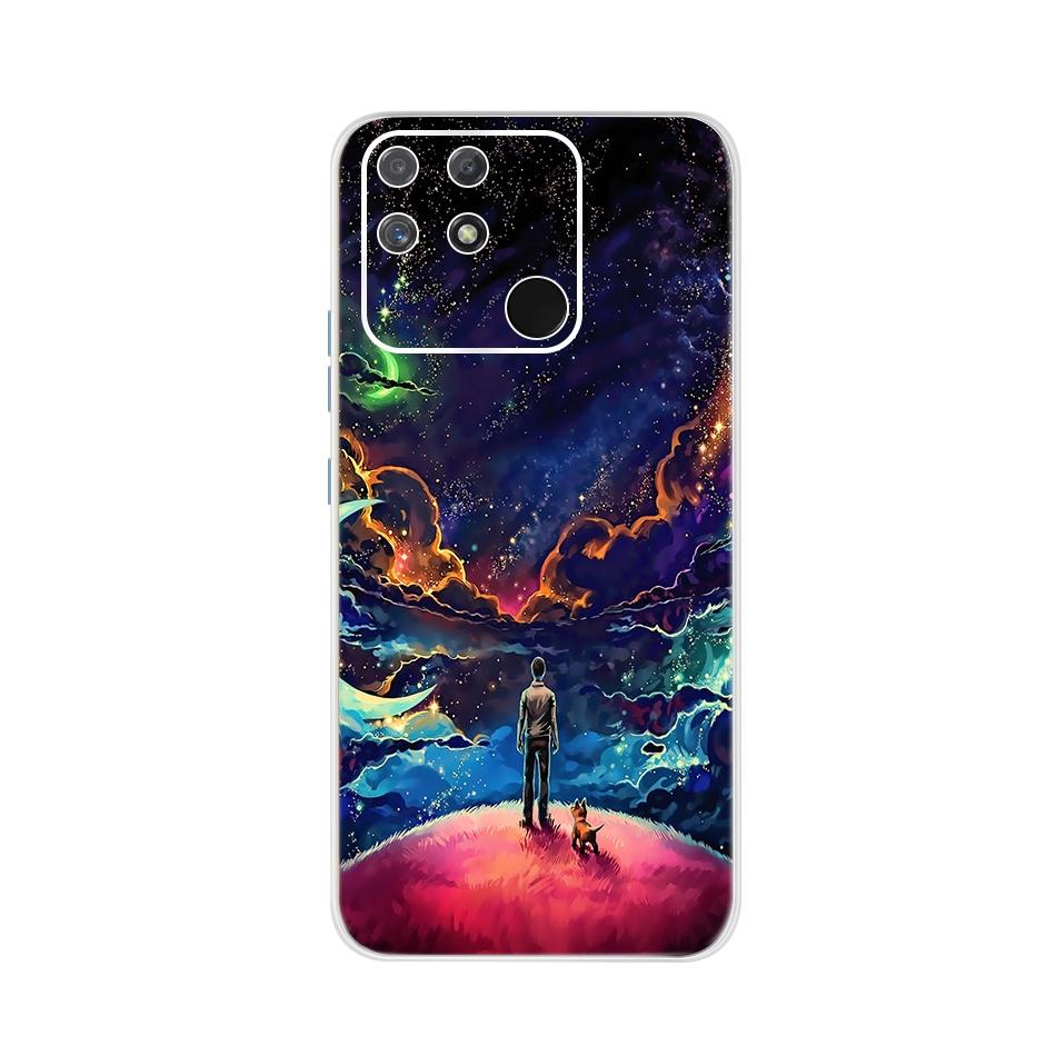 Soft Silicone Case For Raelme Narzo 50A RMX3430 Phone CaseTransparent TPU Cover For Realme Narzo50a 50 A 6.5" Back Cases Bumper