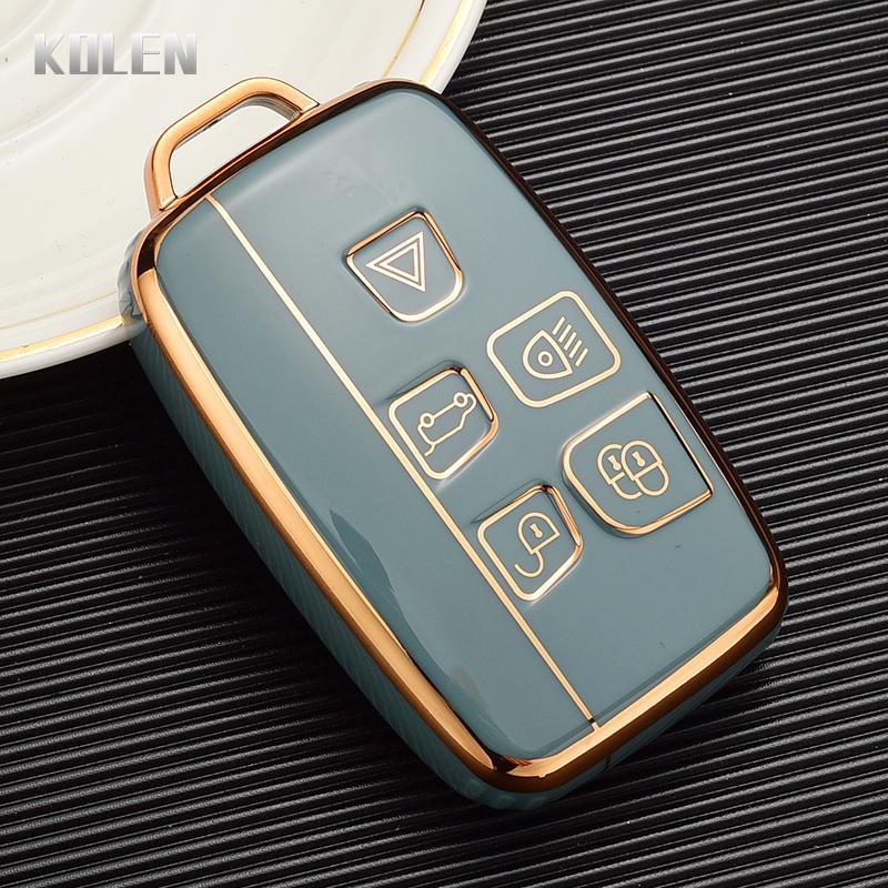 Plating TPU Car Key Case Shell Cover Fob for Land Rover Range Rover Evoque Sport Freelander Discovery Velar for Jaguar XE XF XJ