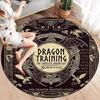 How Train Dragon Round Area Rug Carpet Rug For Living Room Bedroom Sofa Playroom Decor Nonslip Floor Mat