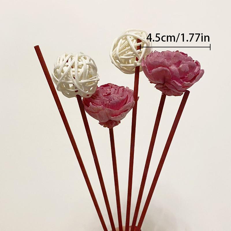 Cotton Peony Shaped Fragrance Expanding Stick Aromatherapy Flower Volatile Stick