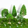 1PCS Mini Tree Model Fairy Garden Dollhouse Decorations Miniatures Micro Landscape Resin Crafts Figurine Home Garden Accessories