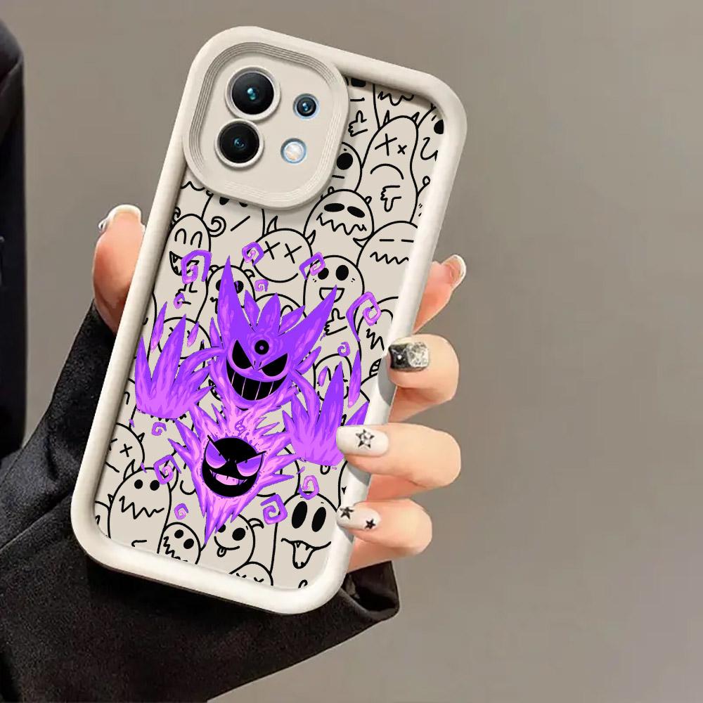 Ghost Gengars Anime Phone Case for Xiaomi Mi 13T 14T 15T 17T Pro 15 Ultra Poco M7 M8 F8 F7 X6 X7 X8 17 Pro Max Shockproof Cover