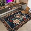 1pc Medieval leopards, tigers, and lions Carpet Rug for Living Room Bedroom Home Sofa Decoration,Kids play Non-slip Floor Mat