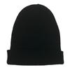 [ZesMark] knit hat men's [Plain color x simple design] Cold protection winter unisex hat (black)