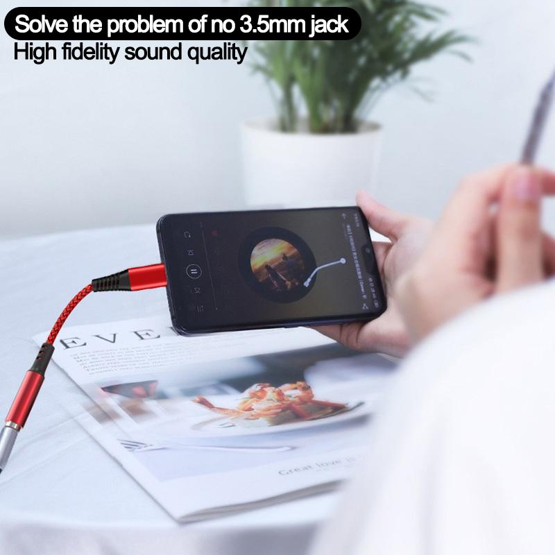 2 iN1 Type C To 3.5mm Jack Audio Earphone Adapter PD 18W Charging Cable Converter USB 3.0 To Type C OTG Adapter for MacbookPro Samsung Xiaomi Huawei